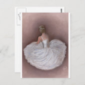 Balletttänzerin Postkarte (Vorne/Hinten)