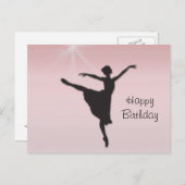 Balletttänzerin Postkarte (Vorne/Hinten)
