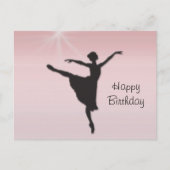 Balletttänzerin Postkarte (Vorderseite)