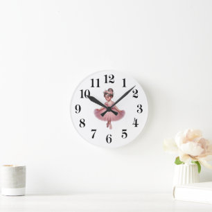 Balletttänzerin Runde Wanduhr