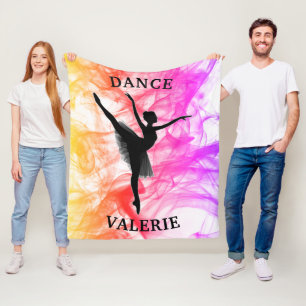 Balletttänzerin Tanz Pastell Aquarell Fleece-Decke Fleecedecke