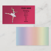 Balletttänzerin Visitenkarte (Vorne/Hinten)