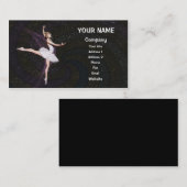 Balletttänzerin Visitenkarte (Vorne/Hinten)