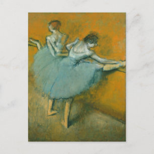 Balletttänzerinnen an der barre Edgar Degas Postkarte