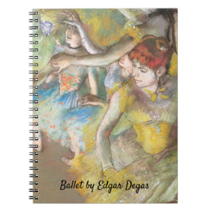 Balletttänzerinnen auf der Bühne von Edgar Degas Notizblock