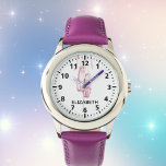 Balletttanzschuhe Rosa Mädchen Armbanduhr<br><div class="desc">Rosa Ballerina,  Ballettspitzenschuhe. Personalisieren und Hinzufügen eines Namens</div>