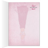 Balletttheater in Rosa und Rose Tänzer Mitteilungs (Innen (Rechts))