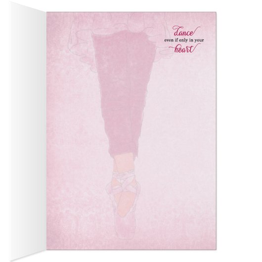 Balletttheater in Rosa und Rose Tänzer Mitteilungs (Innen (Rechts))