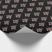 Balletttiere Ballerina Weihnachtsbaum Geschenkpapier (Ecke)