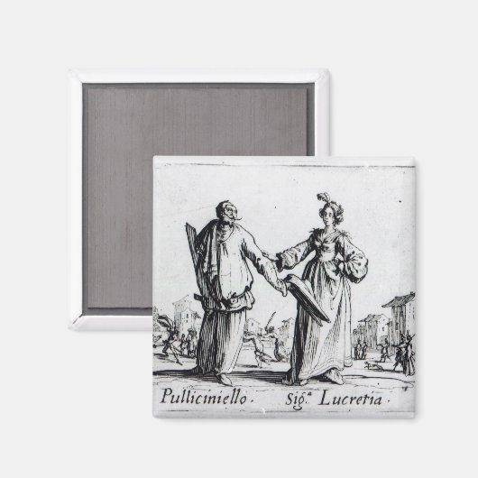 Balli de Sfessania, c.1622 2 Magnet (Vorderseite/Rückseite)