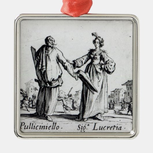 Balli de Sfessania, c.1622 2 Silbernes Ornament (Vorne)