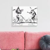 Balli de Sfessania, c.1622 Leinwanddruck (Insitu (Wohnzimmer))