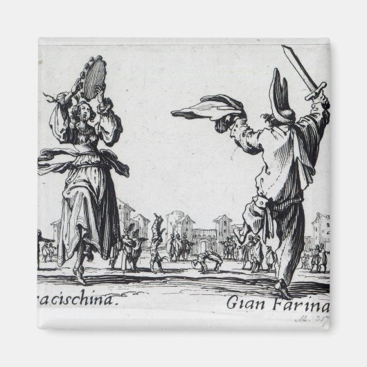Balli de Sfessania, c.1622 Magnet (Vorne)