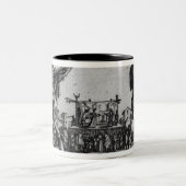 Balli de Sfessania, c.1622 Zweifarbige Tasse (Mittel)