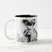 Balli de Sfessania, c.1622 Zweifarbige Tasse (Links)