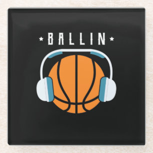 Ballin Basketball Art Glasuntersetzer