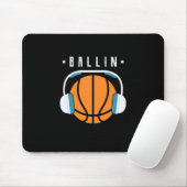 Ballin Basketball Art Mousepad (Mit Mouse)