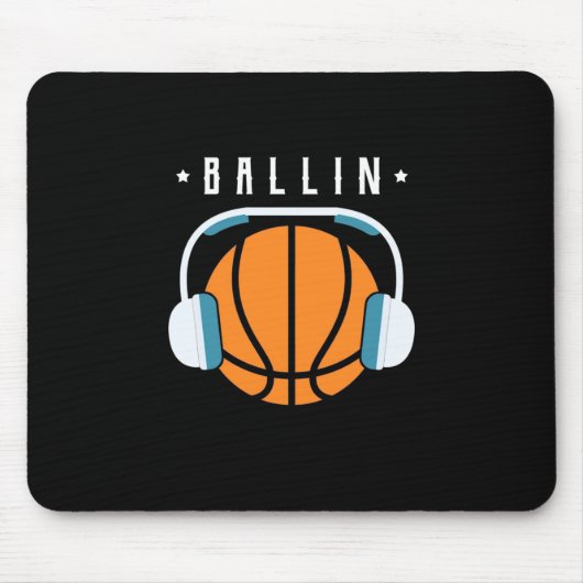 Ballin Basketball Art Mousepad (Vorne)