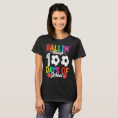 Ballin' Through 100 Days Of School Soccer Boys Ki T-Shirt (Vorne ganz)