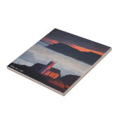 Ballintoy Church, Irland bei Sunset Fliese (Seite)