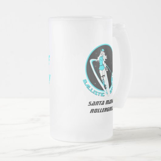 Ballistische Bruiserz mattierte Tasse (VorderseiteRechts)