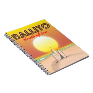 Ballito Südafrika Reiseplakat Notizblock
