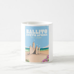 Ballito Südafrika Vintage-Strandreiseplakat Kaffeetasse