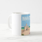 Ballito Südafrika Vintages Strandprospekt Kaffeetasse (Vorderseite Links)