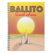 Ballito Südafrikanisches Reiseplakat Notizblock (Vorderseite)
