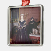 Ballkleid von Mary Todd Lincoln Silbernes Ornament (Links)