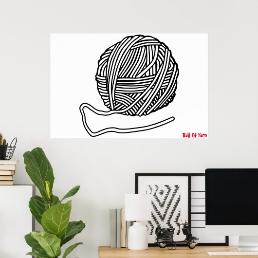 Ballof Yarn Poster (Heimbüro)