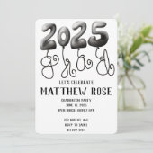 Ballon 2025 Grad Einladung (Stehend Vorderseite)