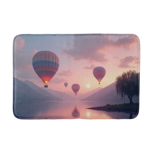 Ballon-Abenteuer-Träume Badematte (Vorderseite)