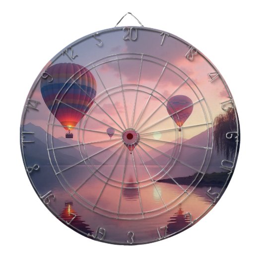 Ballon-Abenteuer-Träume Dartscheibe (vorne)