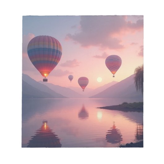Ballon-Abenteuer-Träume Notizblock (Vorderseite)