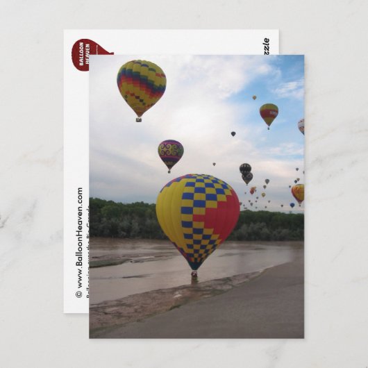 Ballon ABQ-2005-2 Postkarte (Vorne/Hinten)