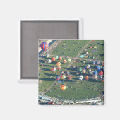 Ballon Albuquerque am Morgen Magnet (Vorderseite/Rückseite)