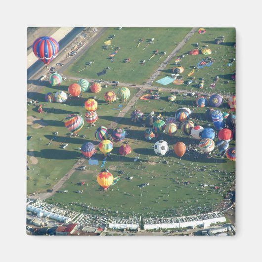 Ballon Albuquerque am Morgen Magnet (Vorne)