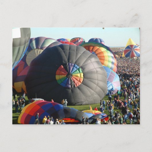 Ballon Albuquerque am Morgen Postkarte (Vorderseite)