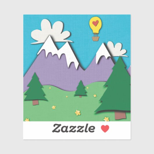 Ballon Aufkleber (Blatt)