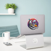 Ballon Aufkleber (Laptop auf Schreibtisch)