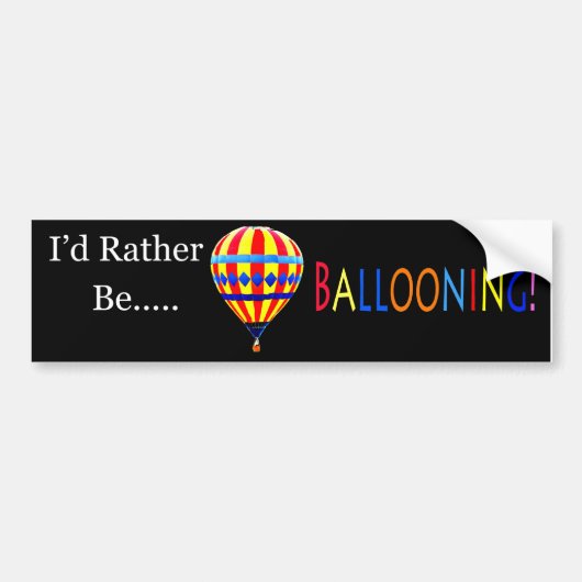 Ballon-Autoaufkleber Autoaufkleber (Vorne)