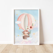 Ballon Baby Monkey Poster