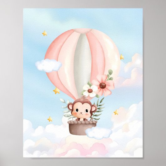 Ballon Baby Monkey Poster (Vorne)