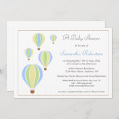 Ballon-Babyparty-Einladung Einladung (Vorne/Hinten)