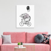 Ballon Bicycle Bear Leinwanddruck (Insitu (Wohnzimmer))