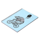 Ballon Bicycle Bear Notizblock (Linke Seite)