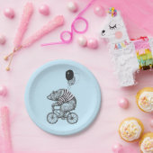 Ballon Bicycle Bear Pappteller (Party)