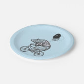 Ballon Bicycle Bear Pappteller (Schrägansicht)