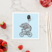 Ballon Bicycle Bear Serviette (Beispiel)